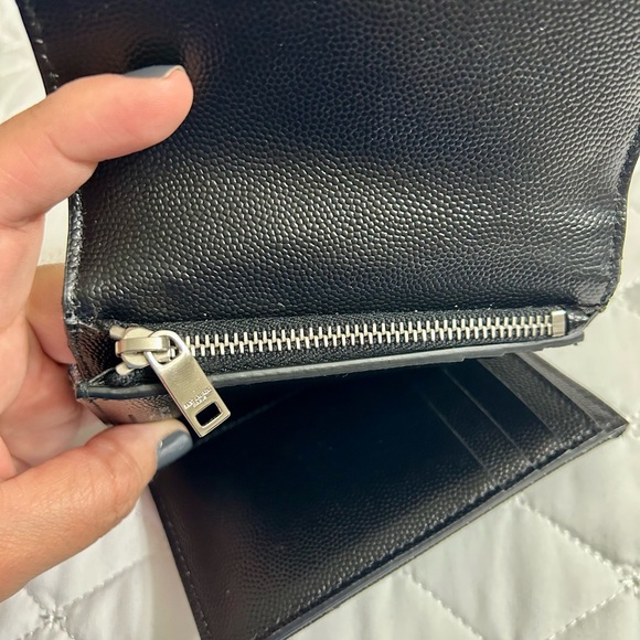 Saint Laurent Monogram Cassandre Matelasse Compact Tri Fold Wallet - Picture 5 of 12